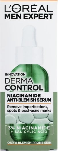 Serum për fytyrë L'Oreal Paris Men Expert Derma Control për meshkuj 30ml