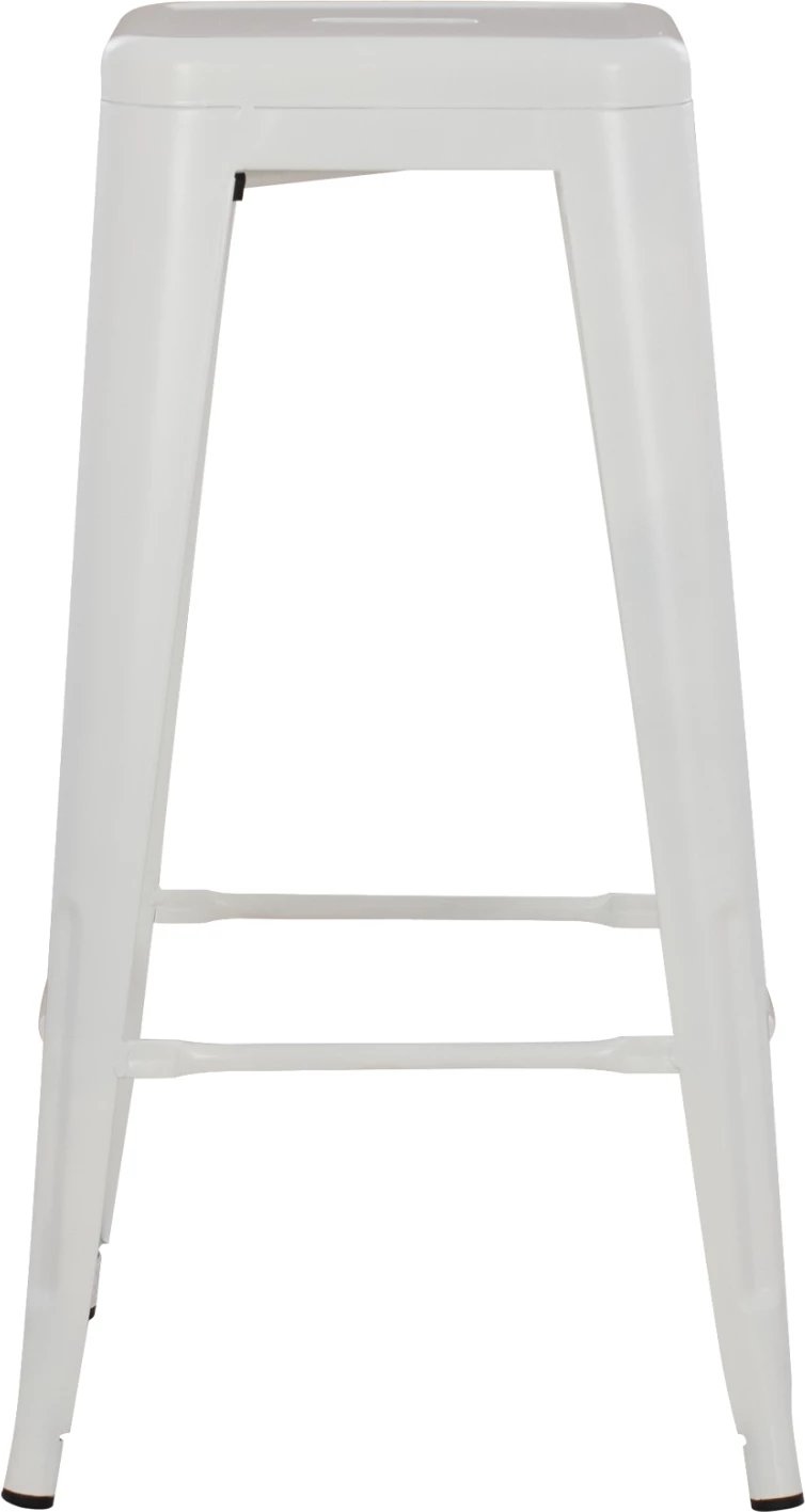 Karrige për bar MELITA-PRO FH8642.41 metalike, ngjyrë e bardhë mat, 43x43x78H cm