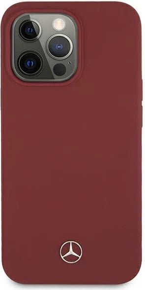 Mbështjellës Mercedes MEHCP13XSILRE për iPhone 13 Pro Max 6.7", Silicone Line, i kuq