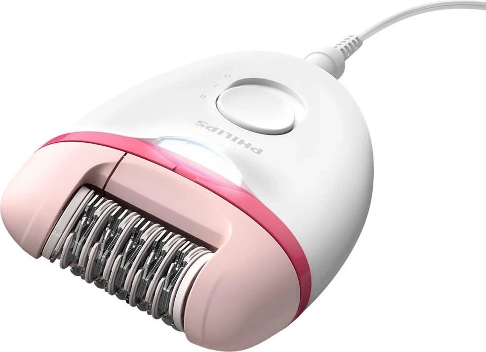 Epilator Philips Satinelle Essential, i bardhë/rozë Epilator Philips Satinelle Essential, i bardhë/rozë