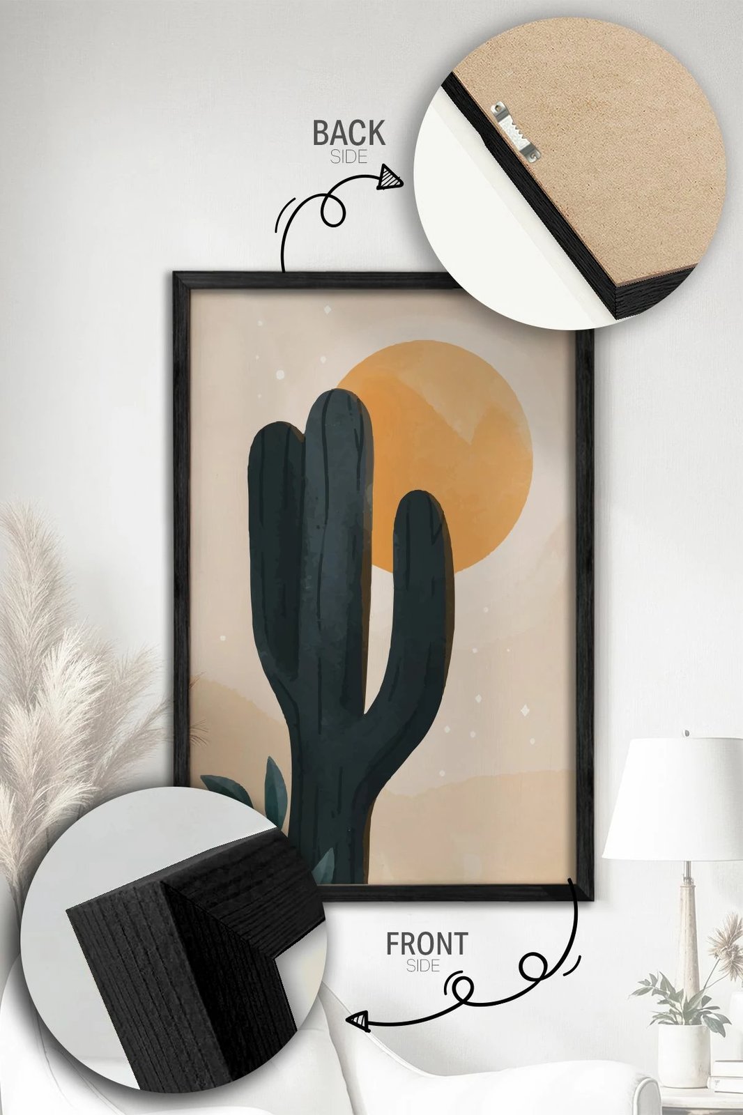 Pikturë dekorative me kornizë (3 copë), Wallity, Ersy3Syhcrv6