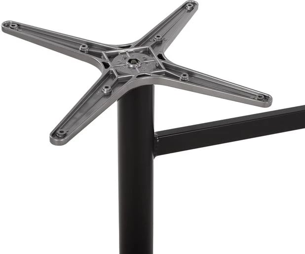 Bazë alumini 2 këmbë FH461.01, ngjyrë e zezë matte, 78x60x73