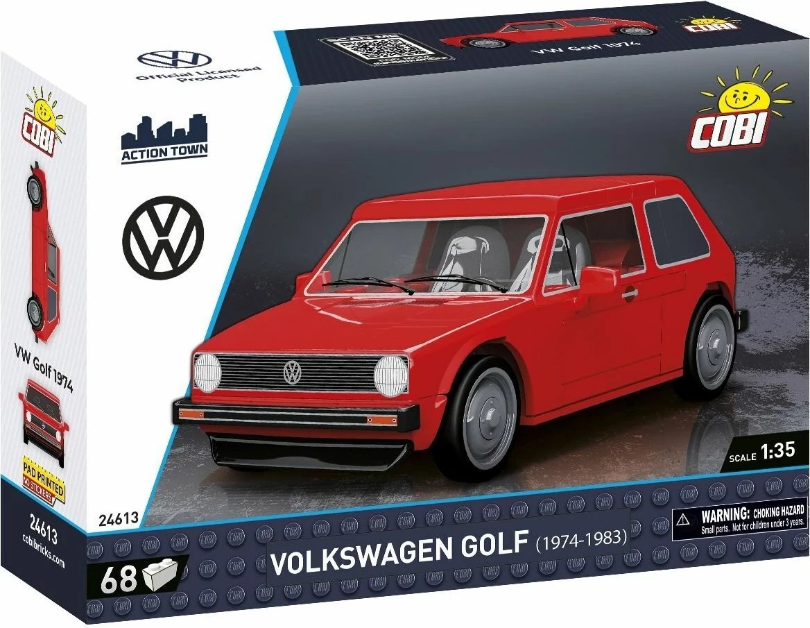 Set blloqesh COBI VW Golf 1974-1983, 68 pjesë, e kuqe