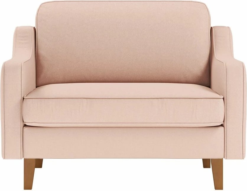 Karrige e madhe Robin, një vend, ngjyrë salmon, këmbë druri, Atelier del Sofa