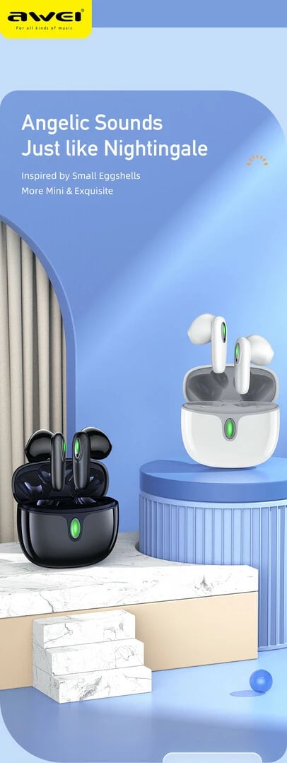 Kufje Me Bluetooth AWEI T39 (Zezë)