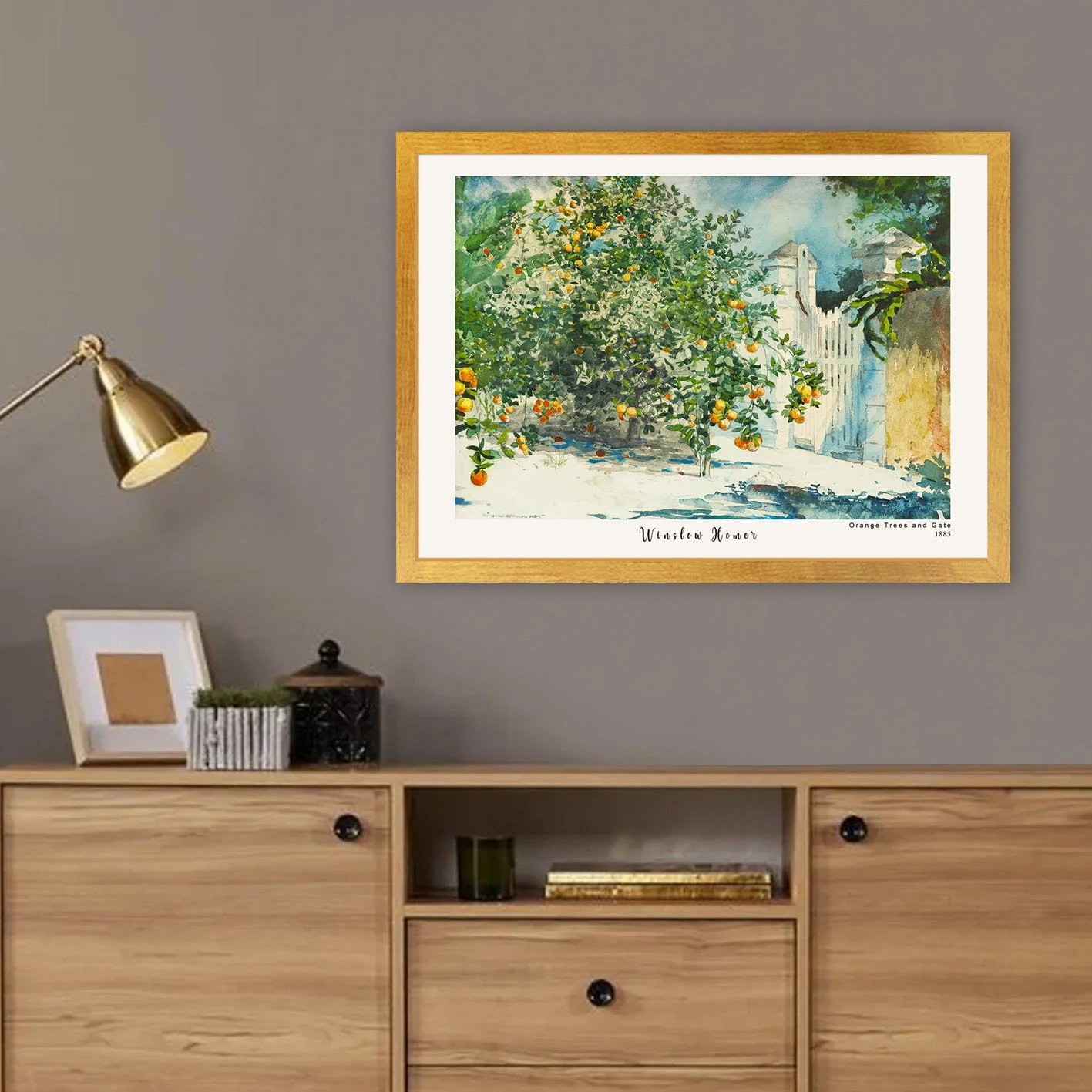 Pikturë dekorative me kornizë, shumëngjyrëshe, Wallity AC132569-5575, 55x75cm