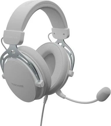 Kufje Genesis Toron 531, me mikrofon të ndashëm, për lojtarë, të bardha