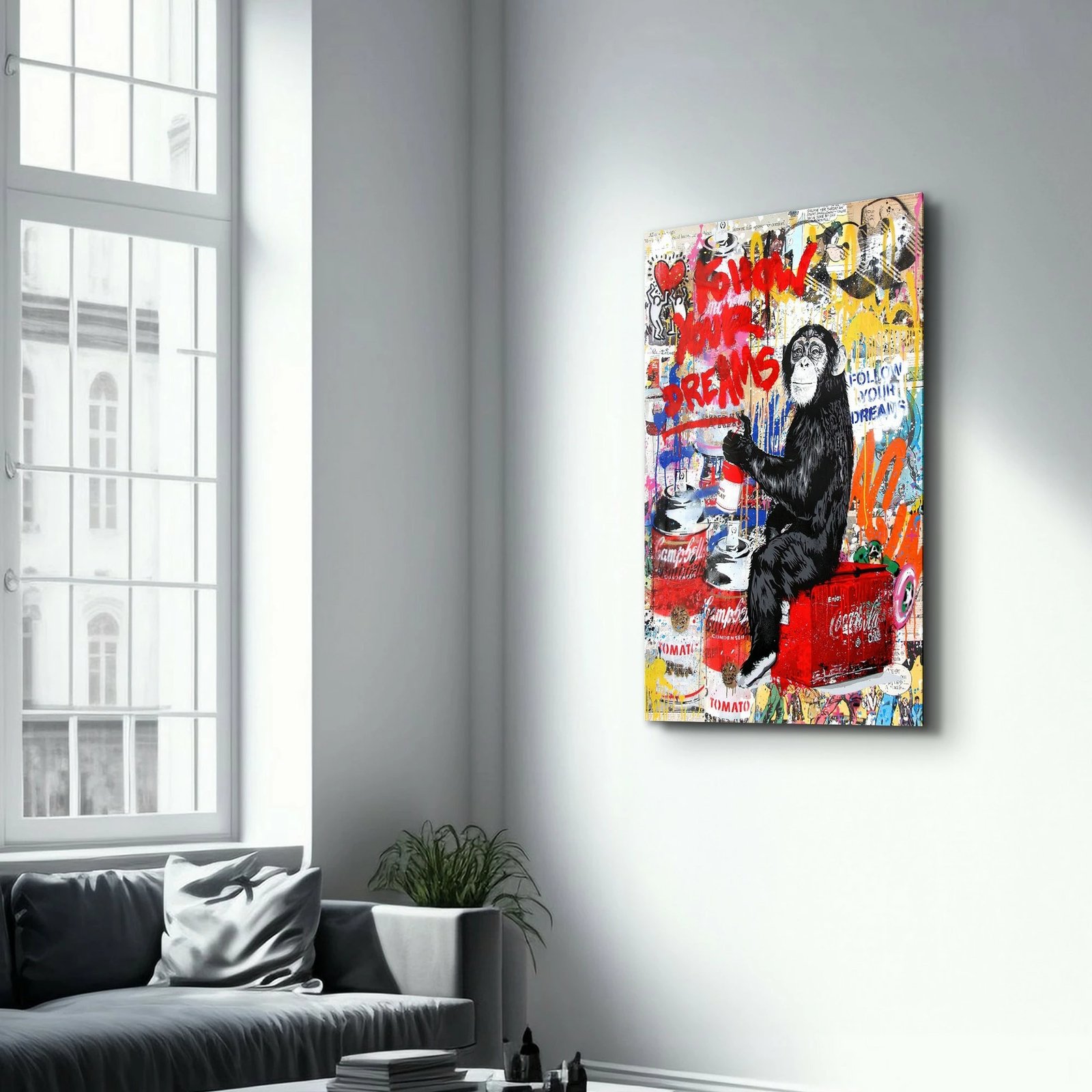 Pikturë dekorative prej xhami të temperuar, Wallity, CAM-6014, 46x72cm