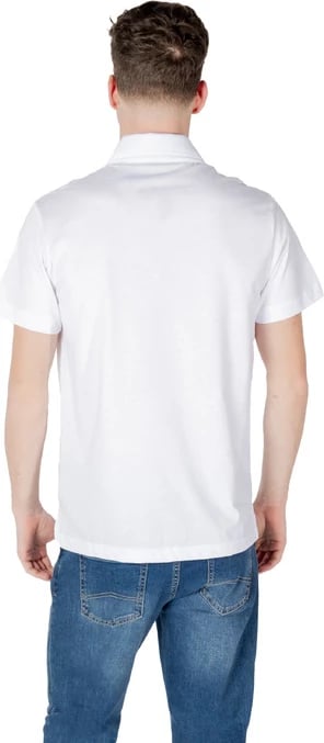 Maicë polo për meshkuj Emporio Armani, të bardhë
