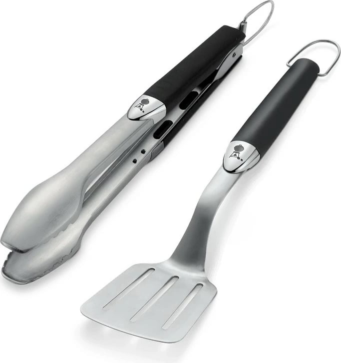 Set veglash për grill Weber 6645, 2 pjesë, inox/zezë