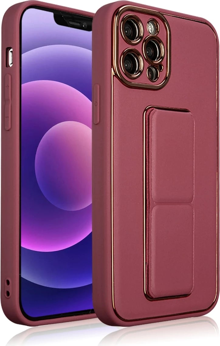 Mbështjellës Hurtel New Kickstand Case për iPhone 12 Pro, me mbajtëse, e kuqe Mbështjellës Hurtel New Kickstand Case për iPhone 12 Pro, me mbajtëse, e kuqe