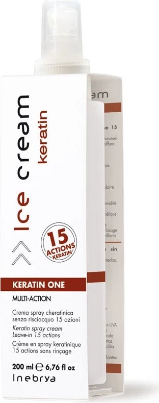 Sprej për trajtimin e flokëve Inebrya Ice Cream Keratin, 200ml