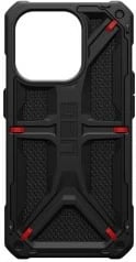 Mbështjellës Urban Armor Gear Monarch Kevlar për celular, 6.1", i zi