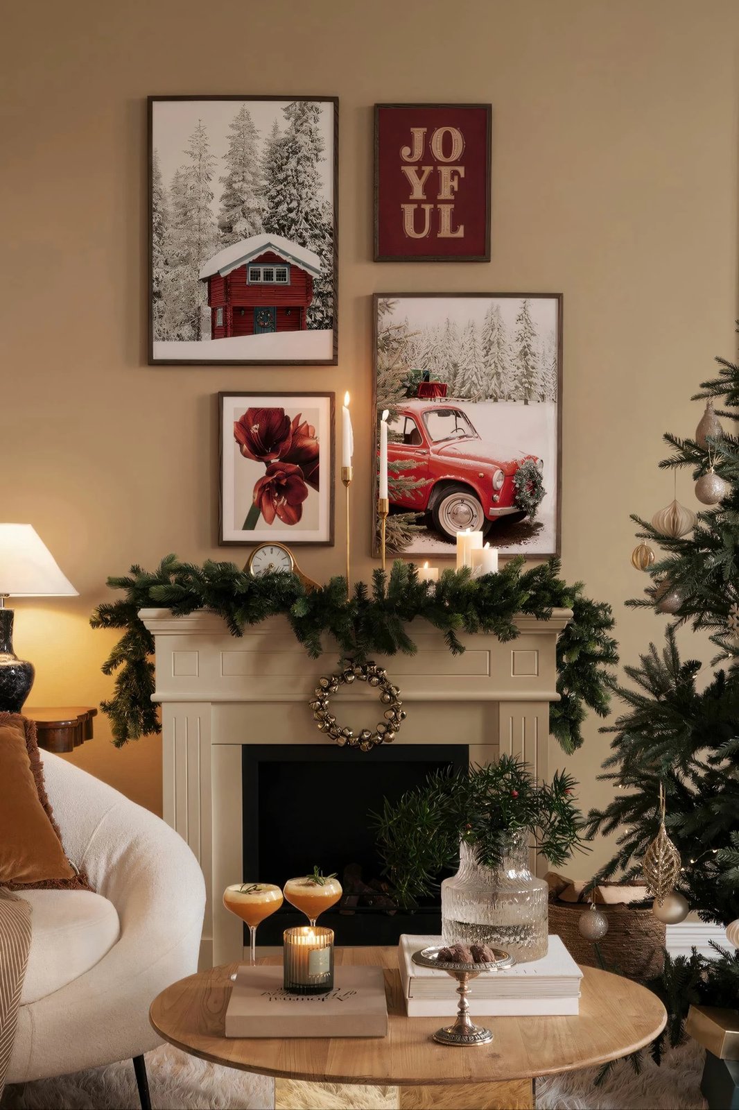 Set pikturash dekorative me kornizë (4 copë), Wallity, Nwyearmdl3