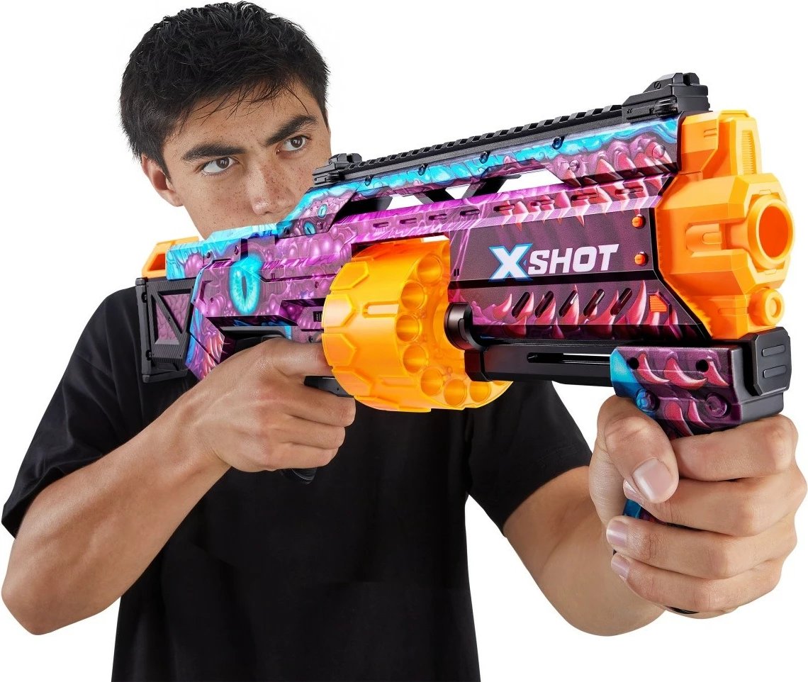Blaster lodër ZURU X-Shot SKINS Last Stand Enigma, 16 shigjeta, shumëngjyrësh