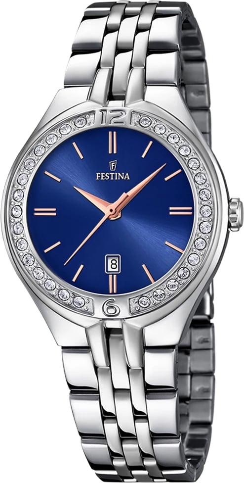 Orë dore FESTINA F16867/5, argjendtë e kaltër