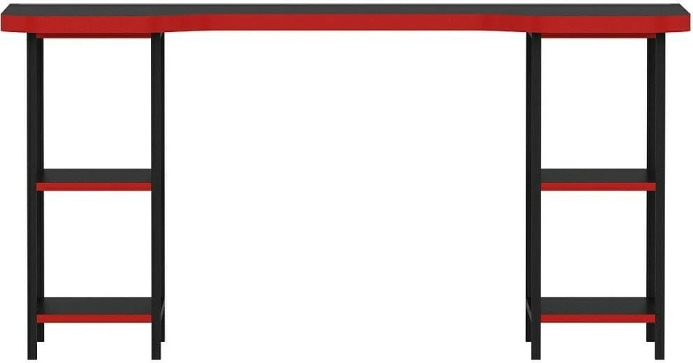 Tavolinë gaming Skye Decor, Phoenix 4, e zezë-kuqe