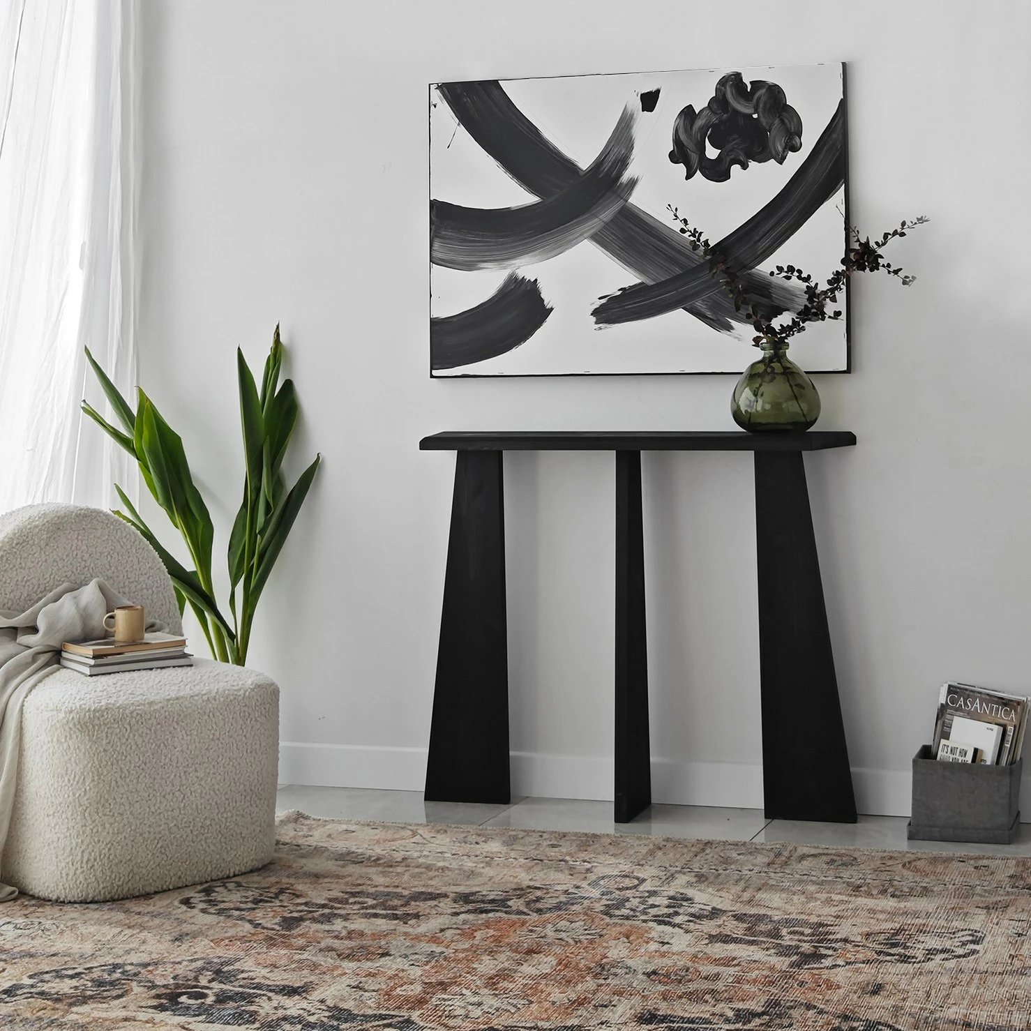 Komodë Hanah Home, Cleopatra, ngjyrë antracit