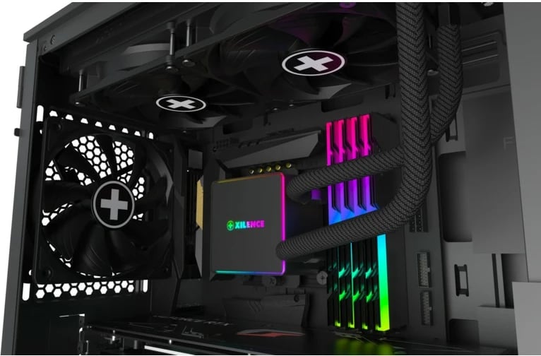 Ftohës me lëng Xilence LiQuRizer LQ240PRO, 240mm, për AMD AM4, i zi, LED RGB
