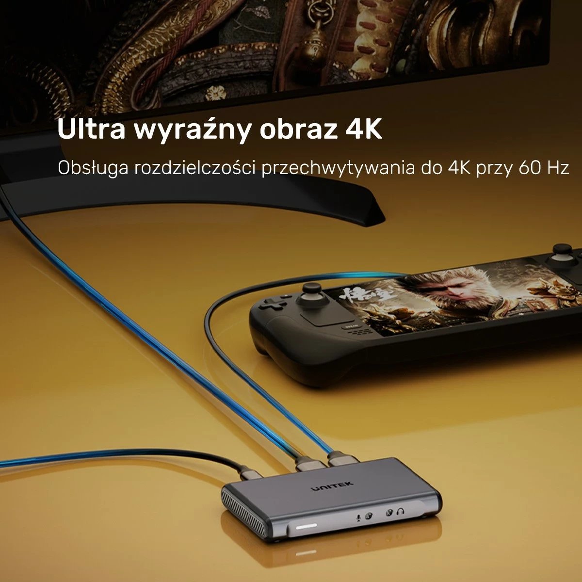 Kartelë kapje video Unitek 4K@60Hz, ngjyrë gri