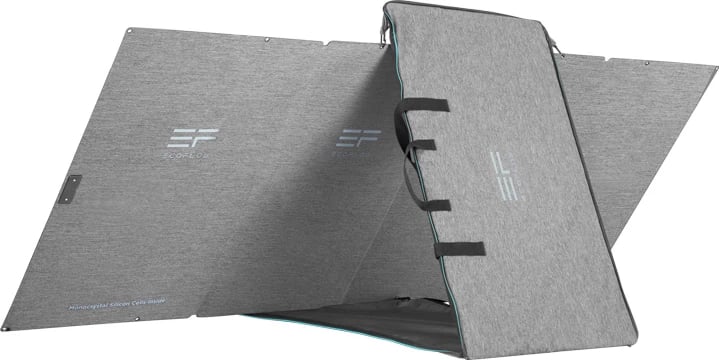 Panel diellor EcoFlow 400W, palosshëm, IP67, i zi