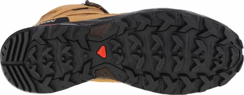 Këpucë për meshkuj Salomon X Ward Leather Mid GTX, ngjyrë kafe