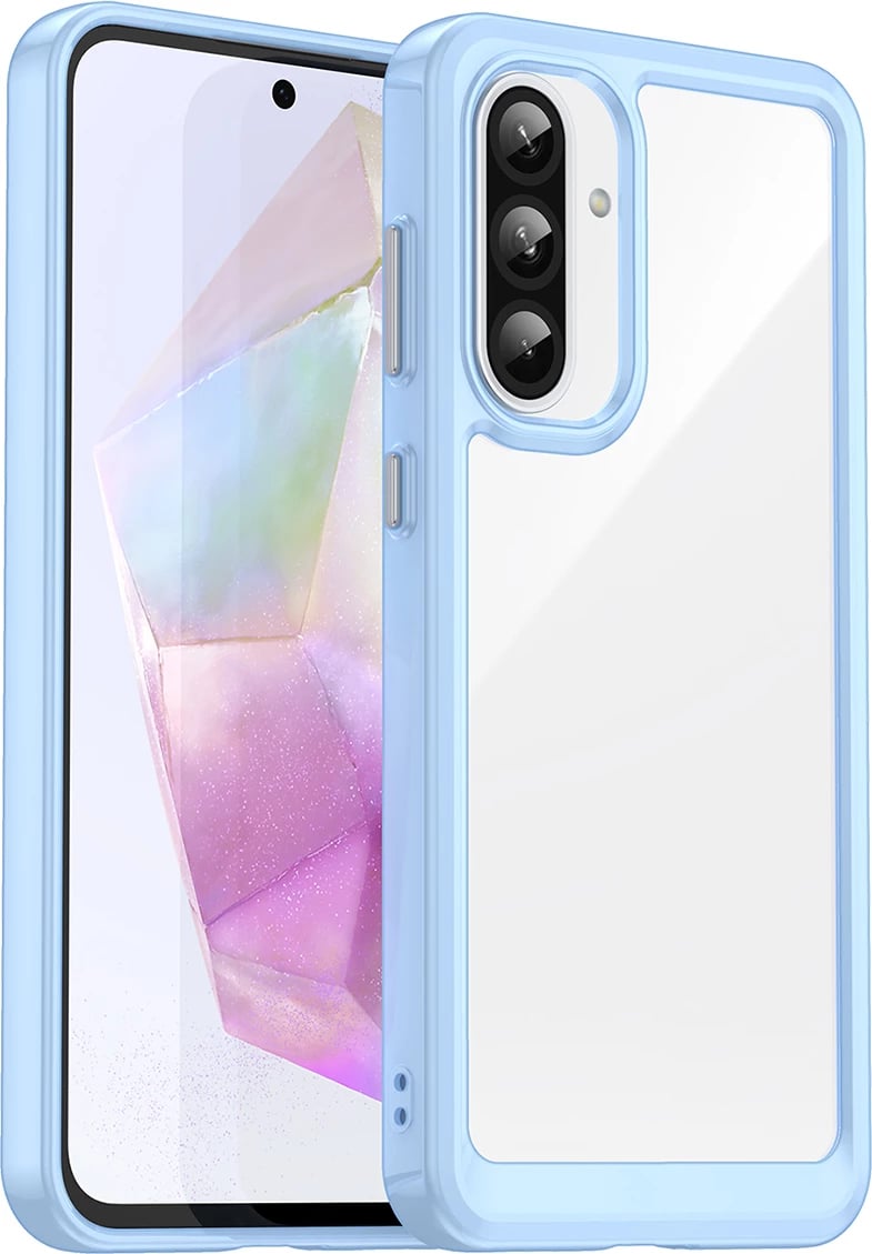 Mbështjellës Hurtel Outer Space Case për Samsung Galaxy A56, TPU/PC, Kaltër