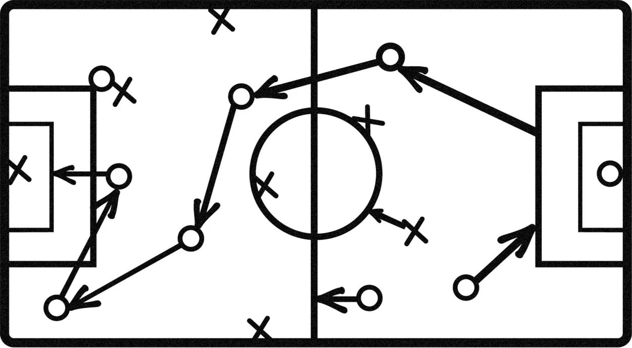 Aksesor dekorativ metalik për mur, Wallity Taktik - M117, ngjyrë e zezë, 68x38cm