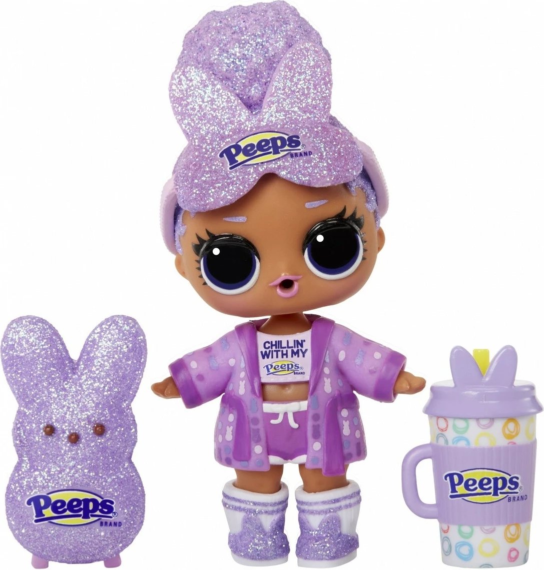 Kukull L.O.L. Surprise Mini Sweets Peeps Sidekick, MGA, 532217euc, plastikë, edicion i veçantë, vjollcë/rozë