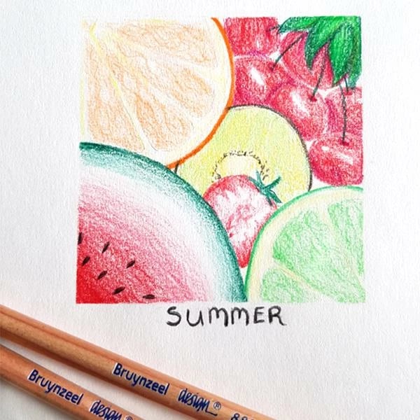 Ngjyra profesionale Talens Bruynzeel 48 copë, në kuti druri