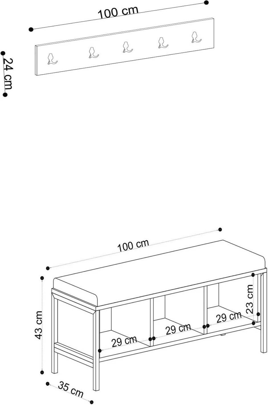 Dollap për këpucë Hanah Home, Shanel, ngjyrë Sapphire Oak