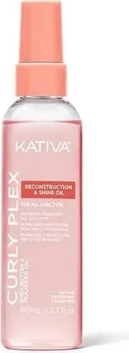 Vaj për flokë kaçurrela Kativa Curly Plex Reconstruction & Shine Oil 110ml
