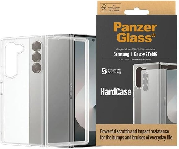 Mbështjellës PanzerGlass HardCase për Samsung Galaxy Z Fold 6, Transparent