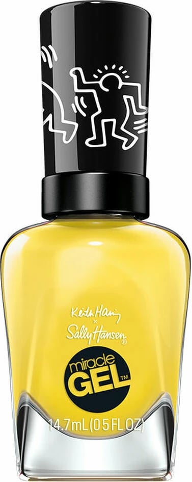 Llak thonjsh Sally Hansen Miracle Gel Keith Haring Nº 921 Writing on the walls, i verdhë