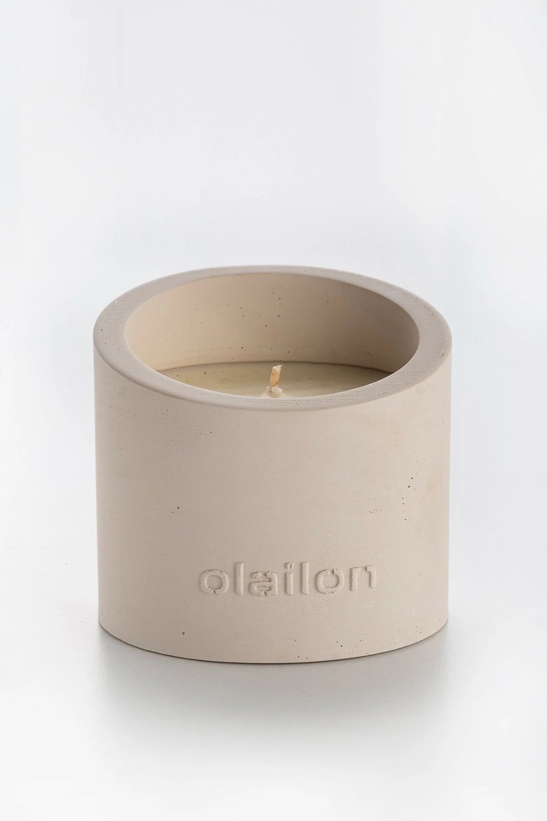 Qiri dekorativ, aromë amber, beton, ngjyrë bezhë, Slope, Aberto Design