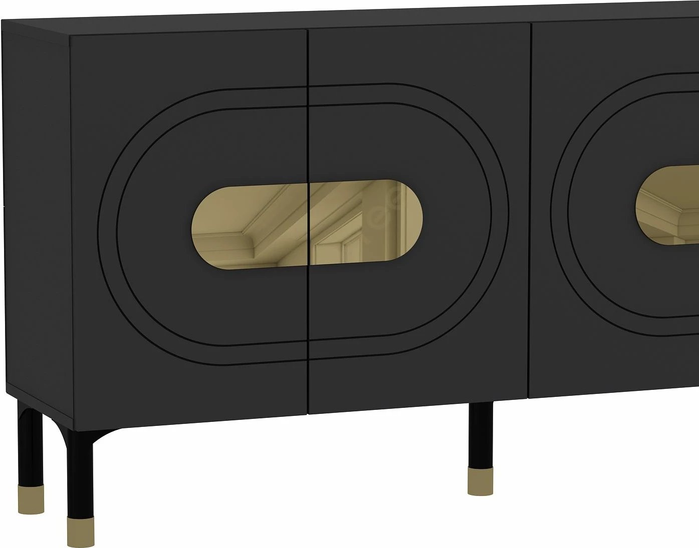 Konsolë Skye Decor, Demet, anthracite, ari