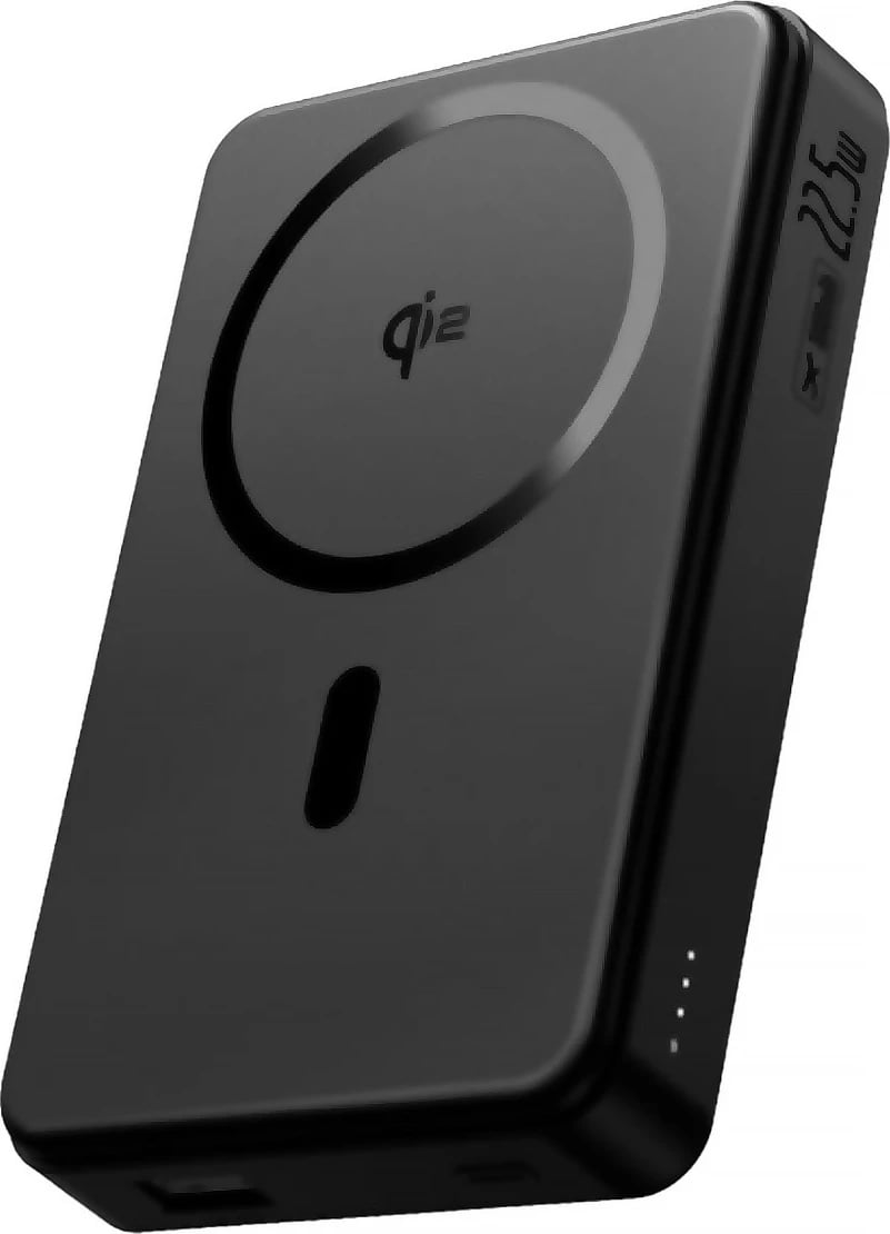 Power bank Baseus Airpow II 10000mAh me MagSafe Qi2, 22.5W, me kabllo USB-C, e zezë