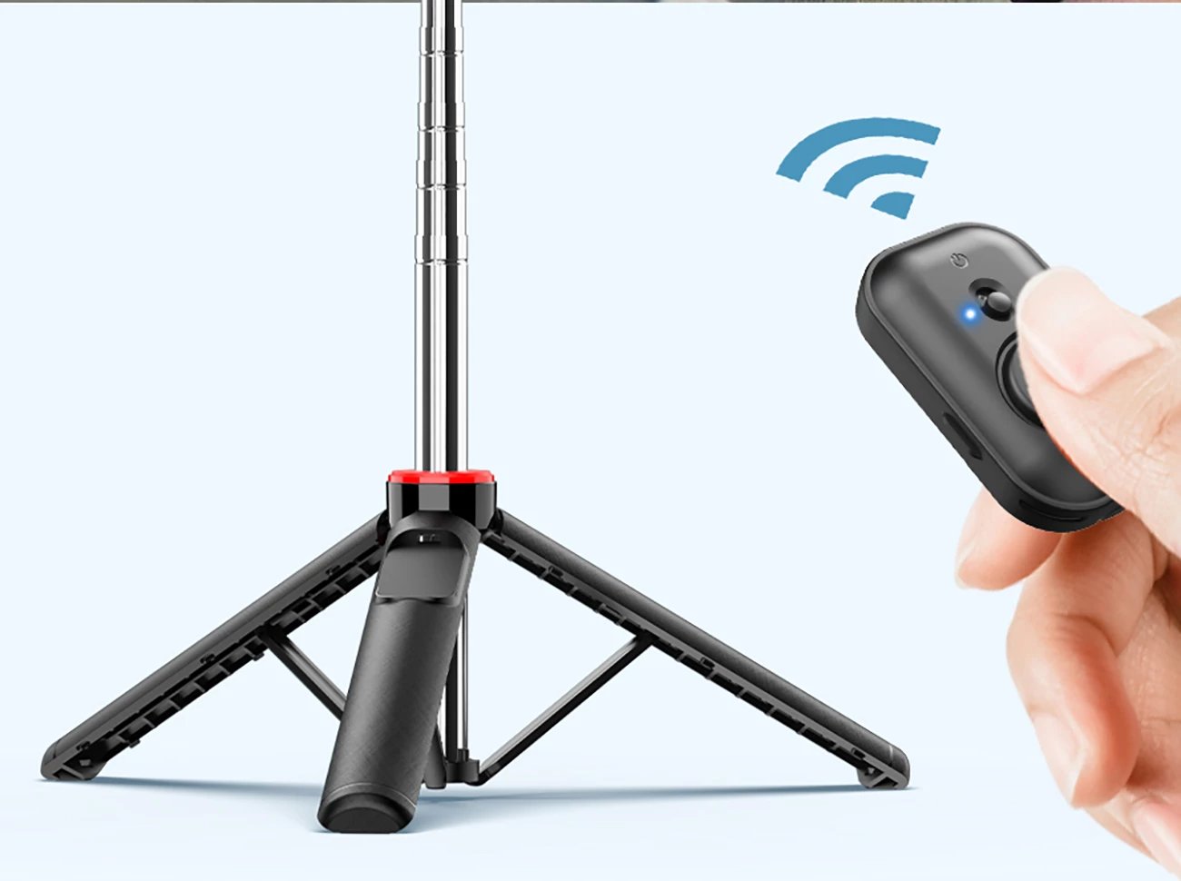 Selfie stick tripod Wozinsky WC1Y3S, 1.32m, me Bluetooth, i zi Selfie stick tripod Wozinsky WC1Y3S, 1.32m, me Bluetooth, i zi