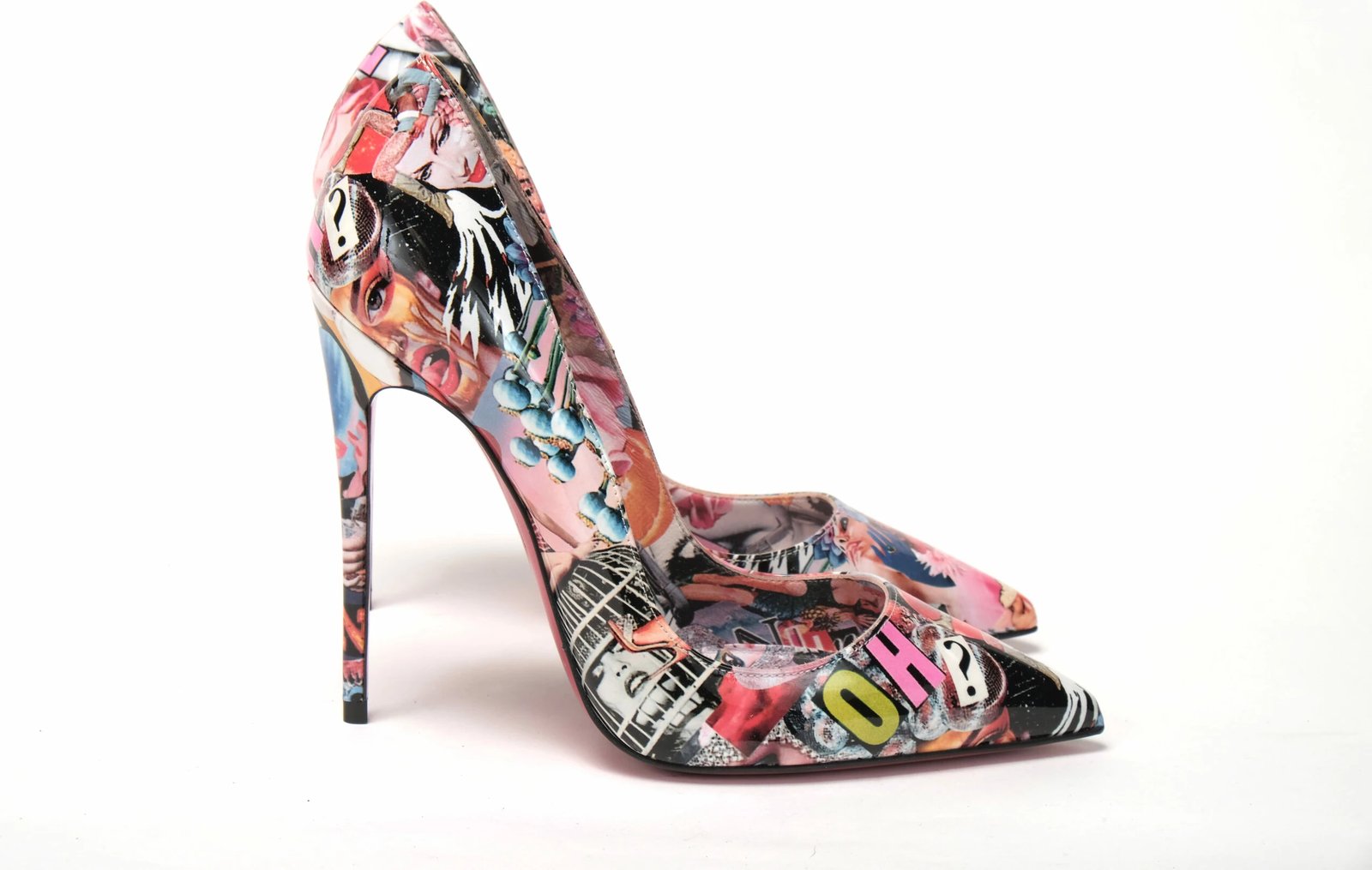 Këpucë me taka Christian Louboutin, shumëngjyrëshe