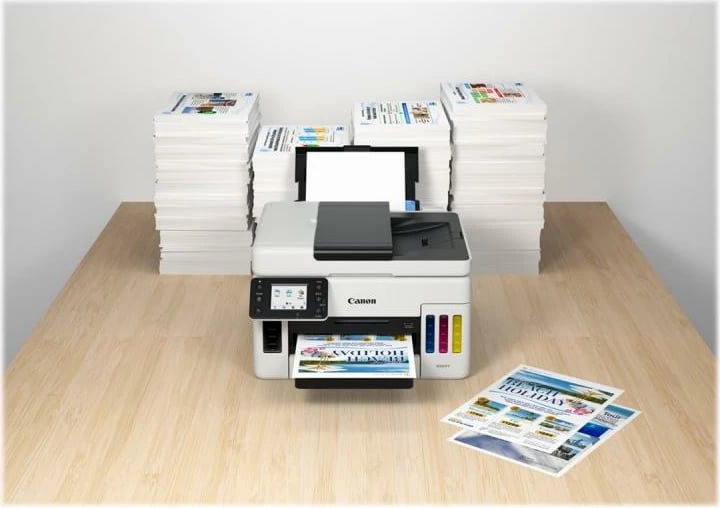 Printer multifunksional, Canon MAXIFY GX6050 (4470C006), A4, 1200 dpi, 14–16 ppm, Inkjet MegaTank