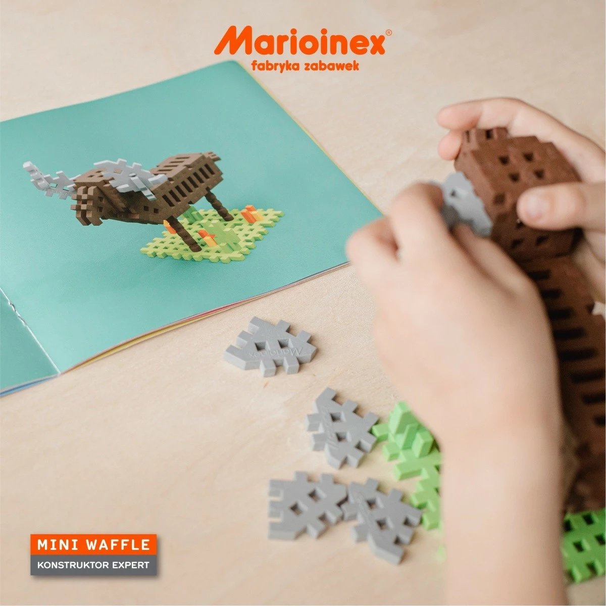 Set ndërtimi Marioinex Mini Waffle Constructor Expert, 501 pjesë, plastikë, për fëmijë