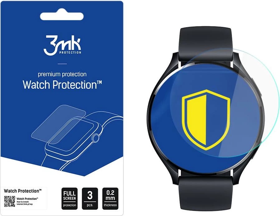 Mbrojtës ekrani për smartwatch 3mk Protection, për Xiaomi Watch 2, set 3 copë