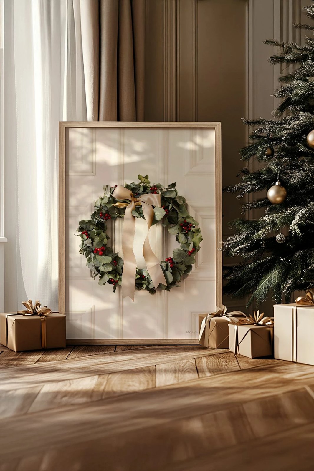 Pikturë dekorative me kornizë, Wallity, Nwyearsngmdl93, shumëngjyrëshe, 33x48cm