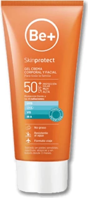 Krem mbrojtës dielli për fytyrë dhe trup Be+ Skin Protect Dry Touch SPF50+, 200ml