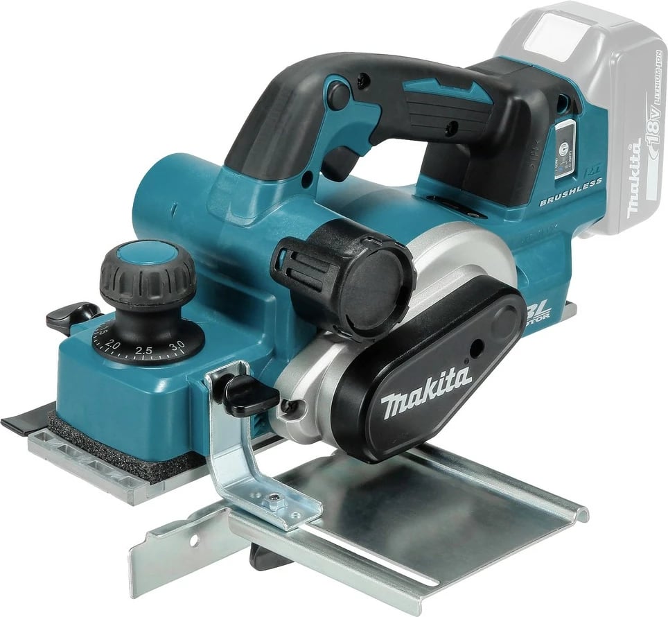 Hobel me bateri Makita DKP181ZJ, 18V, Li-Ion, zi/turkuaz