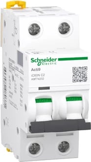 Siguresë Automatike 2P, C 2A, 6kA - Schneider