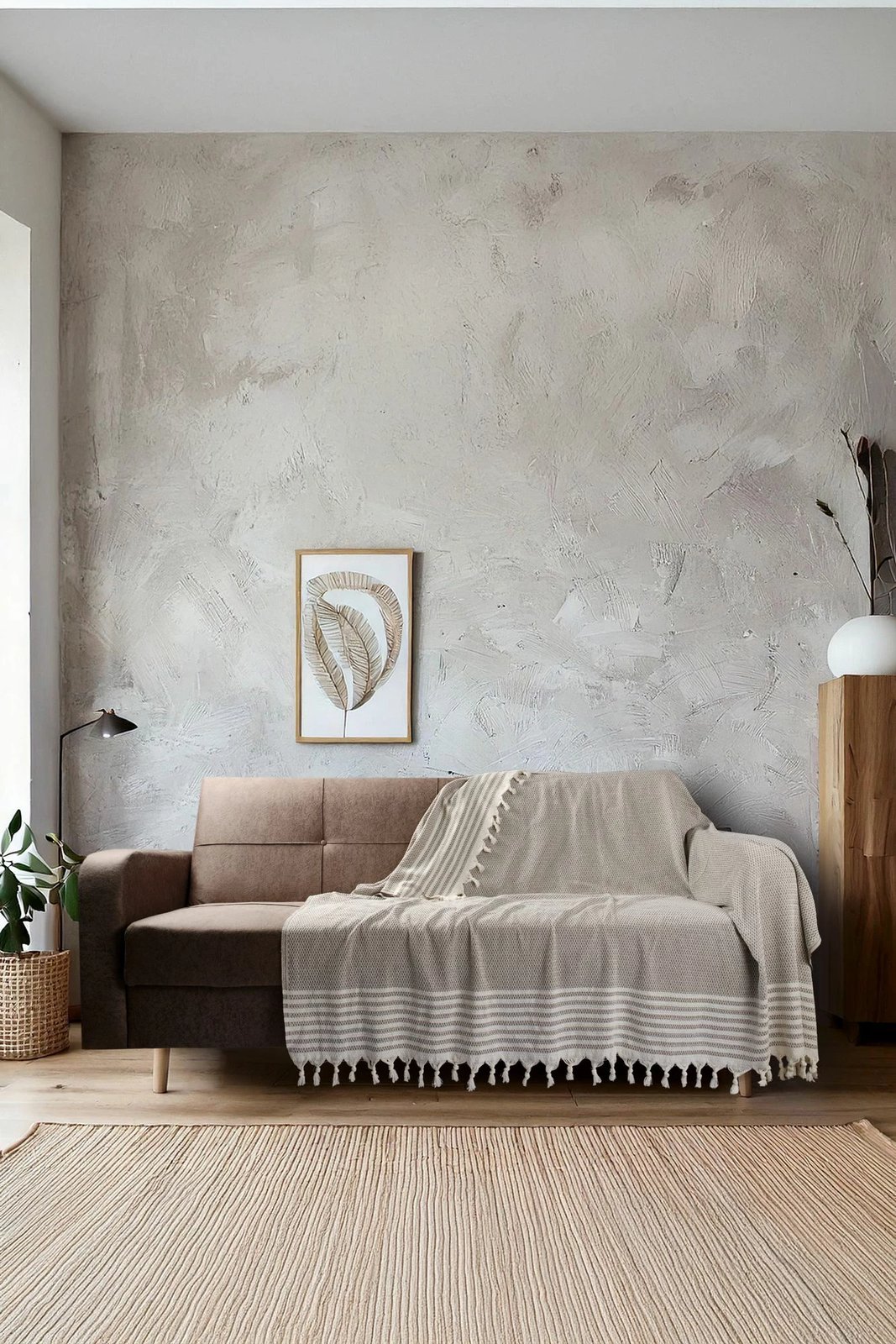 Mbulesë divani Sophia, bezhë, L'Essentiel Linge de Maison, 180x220cm