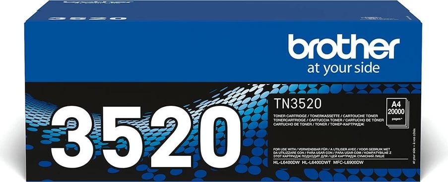 Toner Brother TN-3520, i zi, deri 20000 faqe