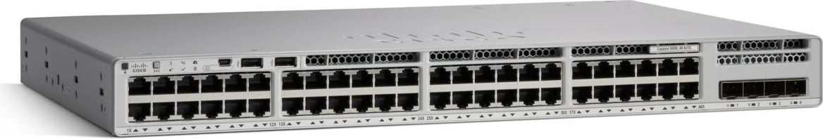 Switch Cisco Catalyst C9200, 48 porta Gigabit, Managed, L3, gri