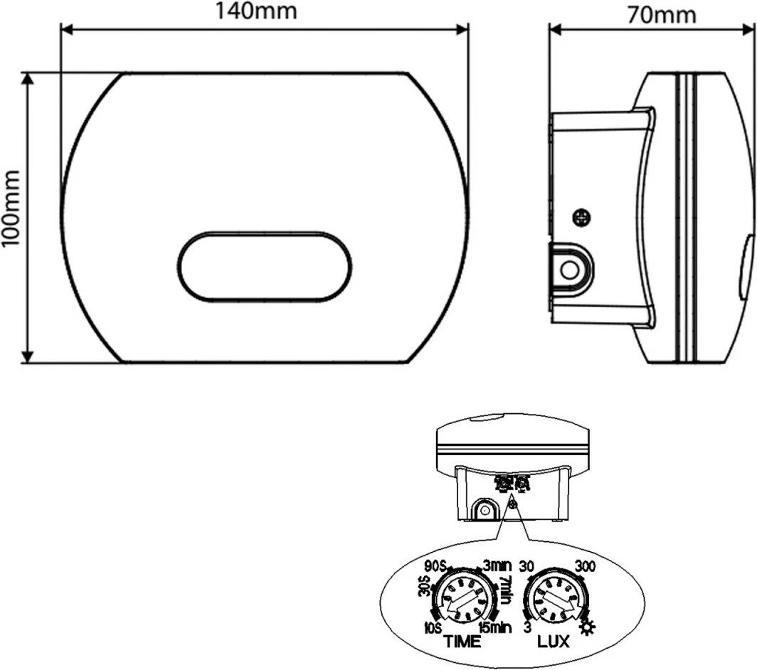 Aplikë muri LED, Maclean MCE366, 20W 1600lm IP65 4000K, gri